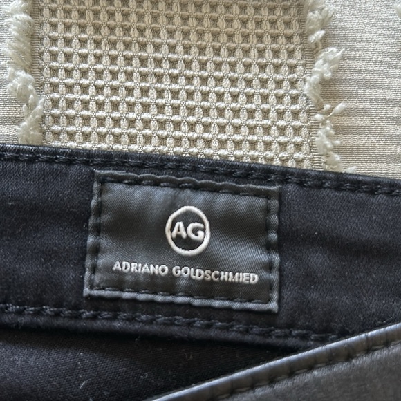 AG leatherette jeans in super black - Picture 8 of 8